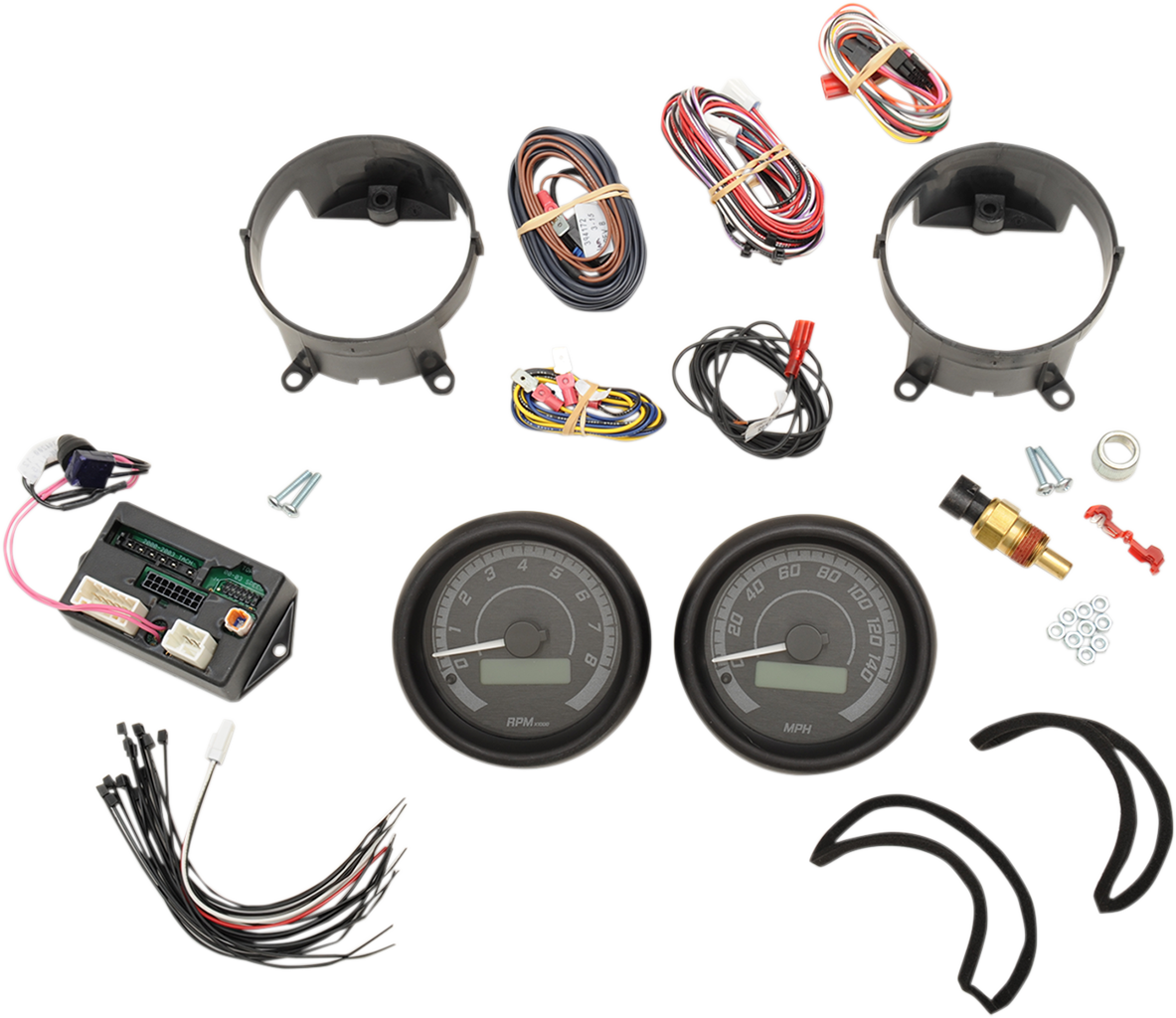 Dakota Digital MVX Two-Gauge Speedometer and Tachometer Kit For Harley Touring 1996-2003