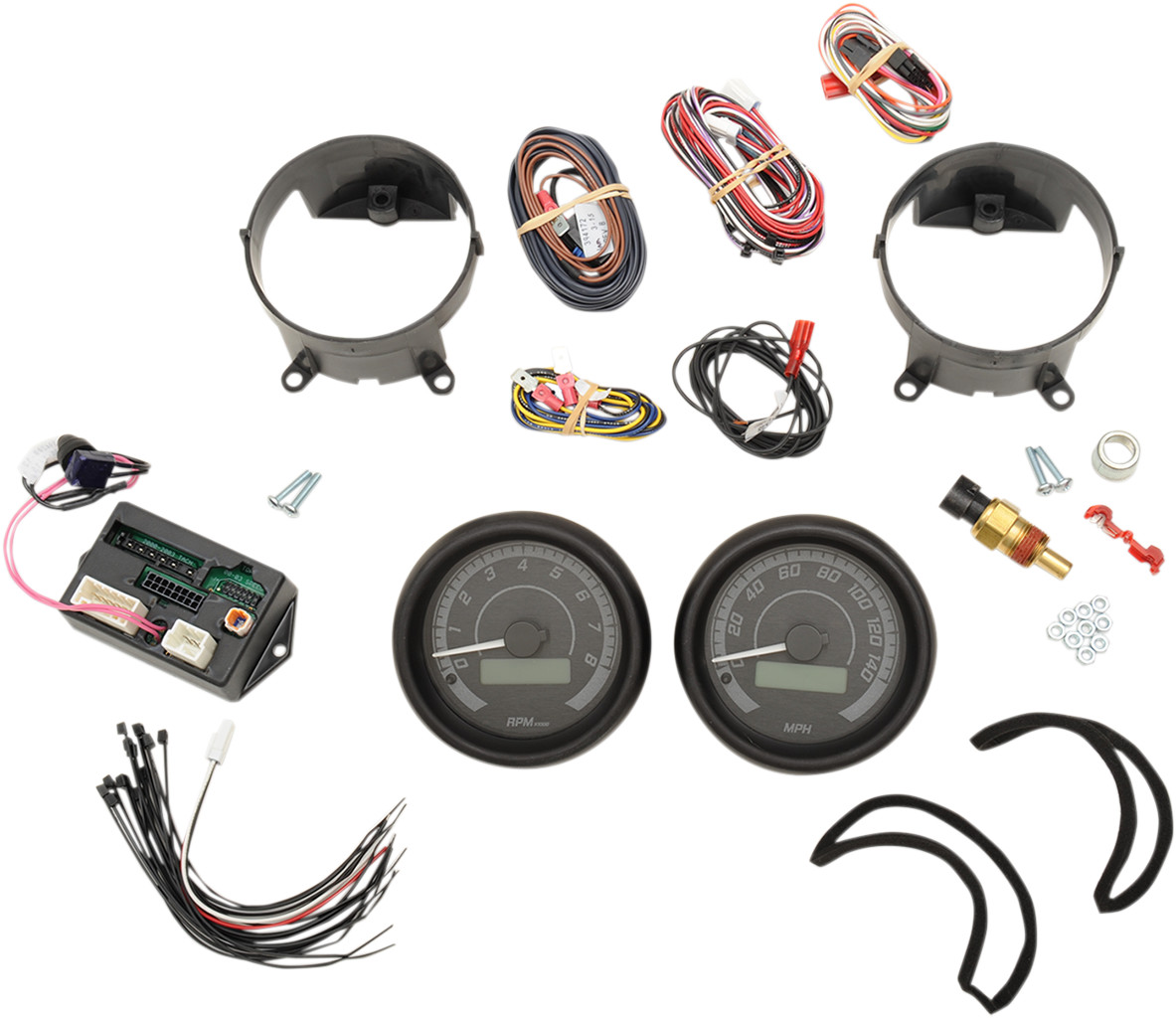 Dakota Digital MVX Two-Gauge Speedometer and Tachometer Kit For Harley Touring 1996-2003