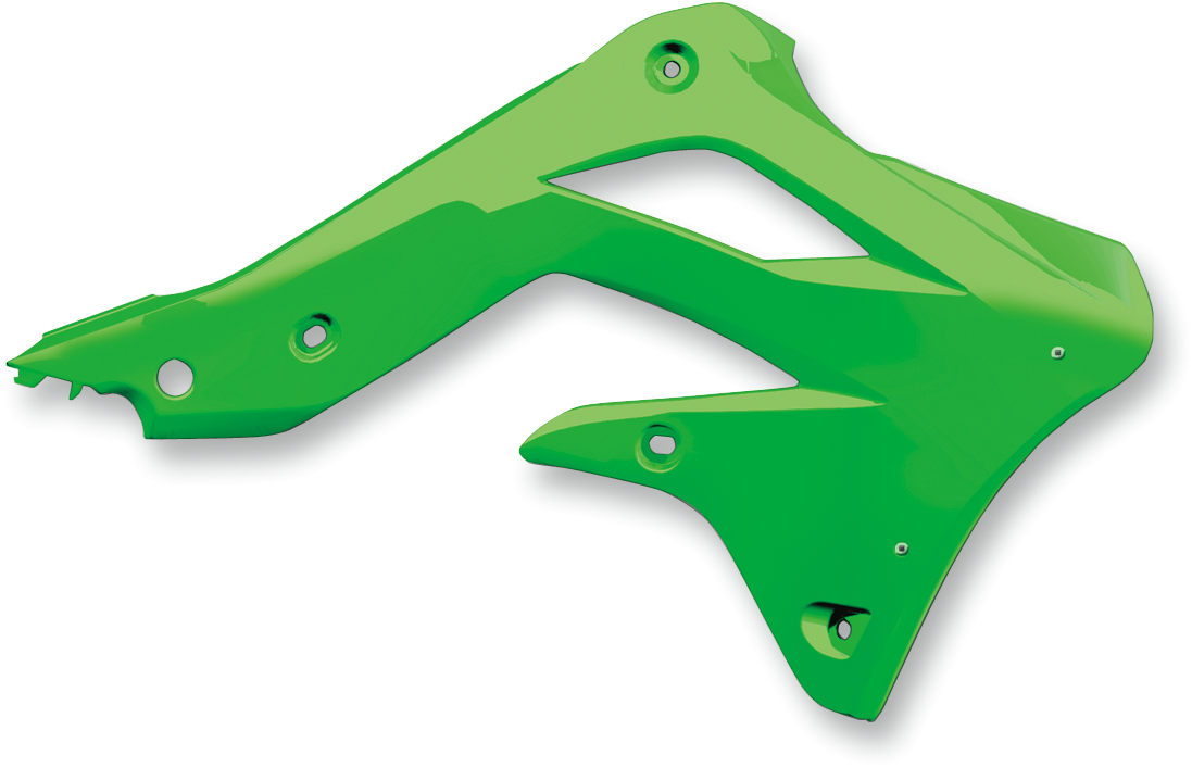 Cycra PowerFlow Shrouds - Green 2013-2016 Kawasaki KX250F