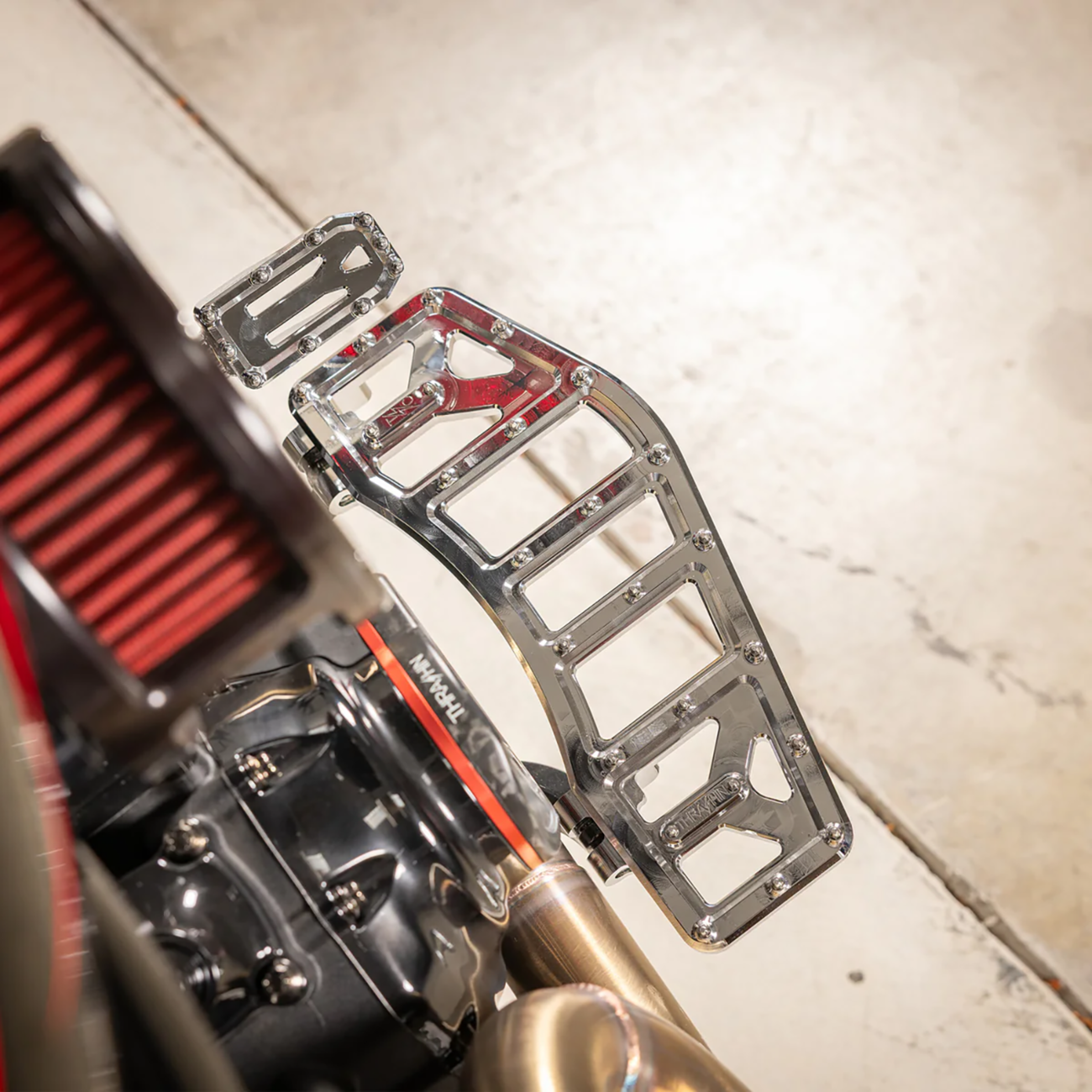 Thrashin supply co. Aggressor Brake Pedal - Chrome - Touring
