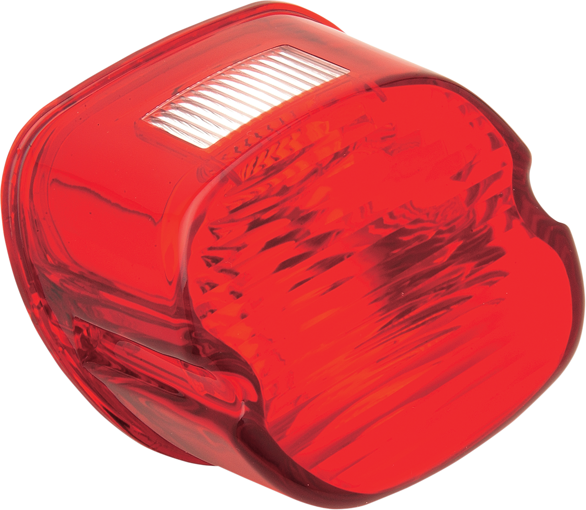 Drag Specialties Laydown Taillight Lens with Top Tag Window