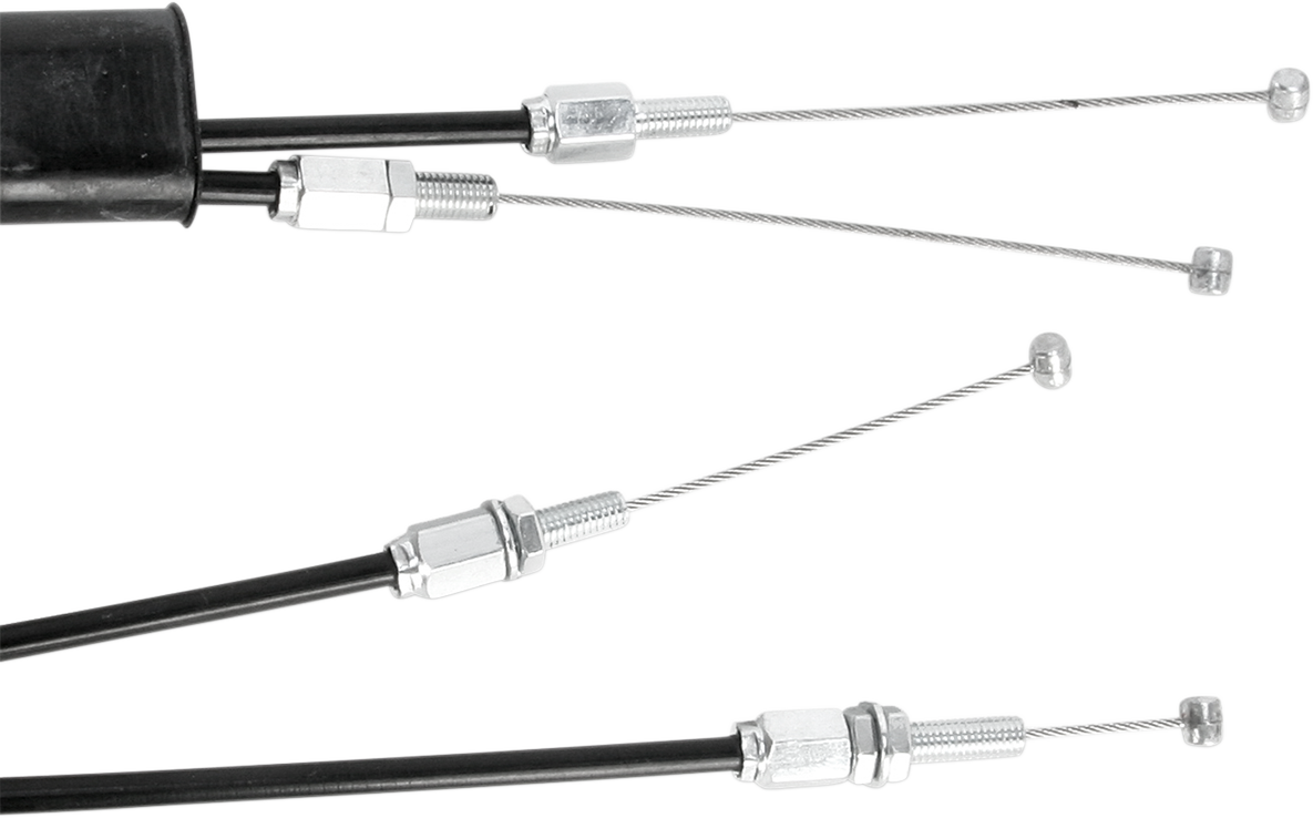 Motion pro Black Vinyl Throttle Cable - Push/Pull - +2" - '02-'17 CRF Honda