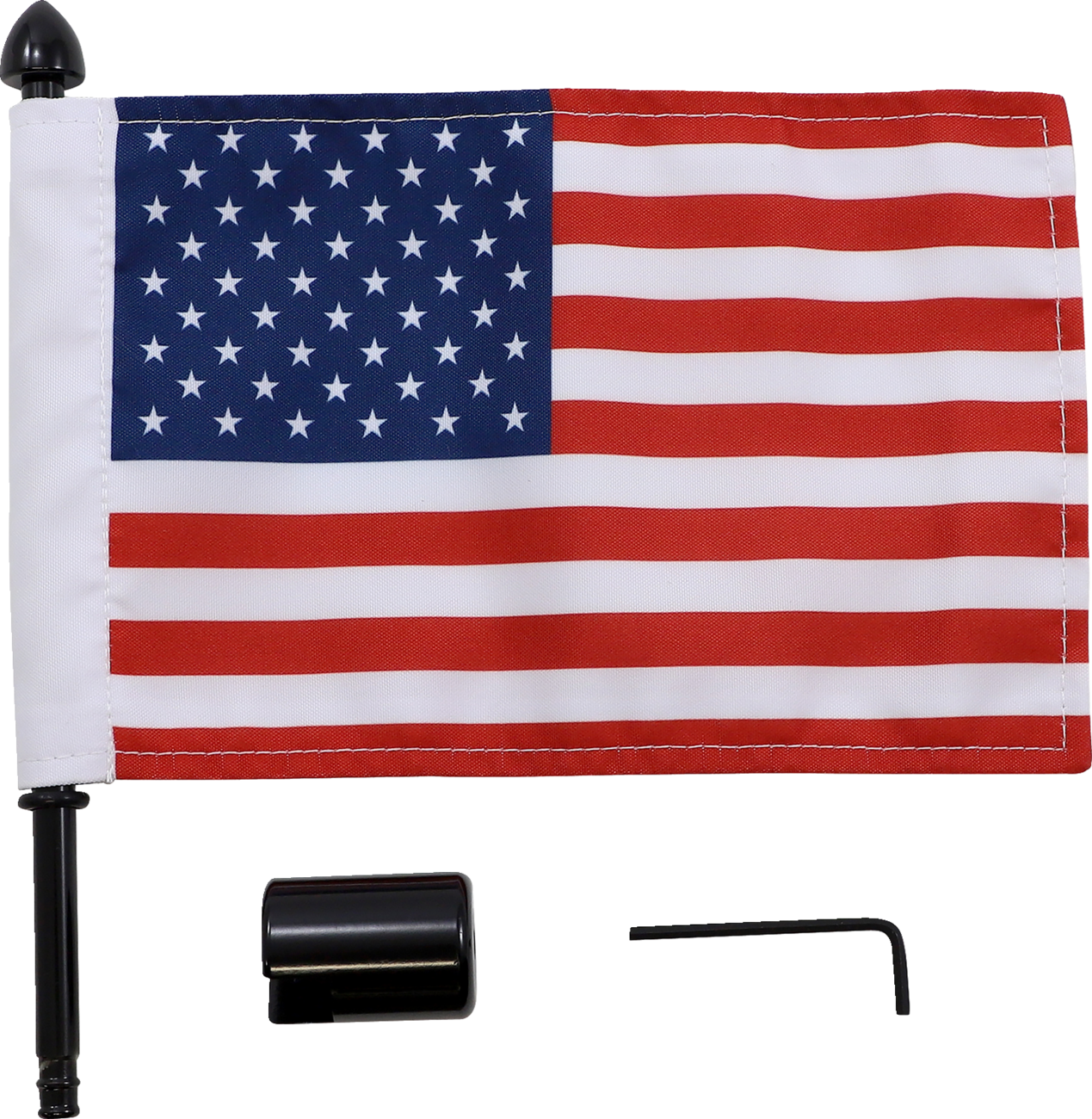 PRO PAD Side Mount Sissy Bar Flag Mount With Flag