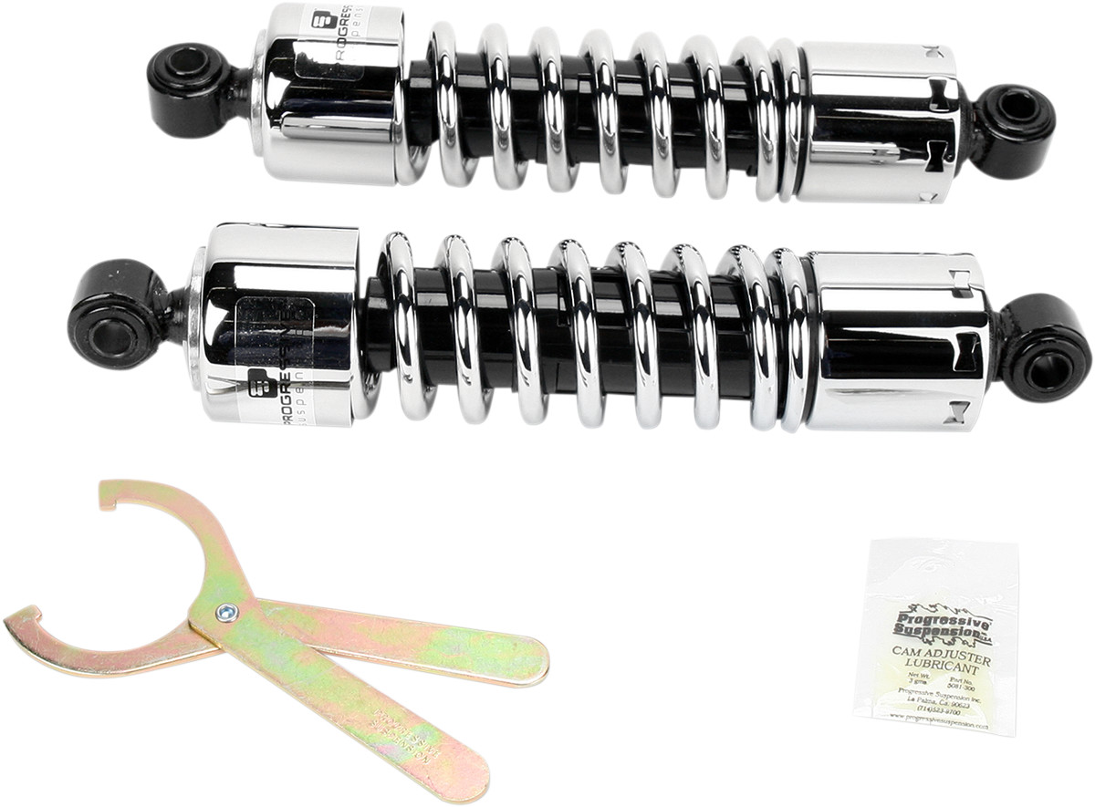 PROGRESSIVE SUSPENSION 412 Series Shocks — Chrome