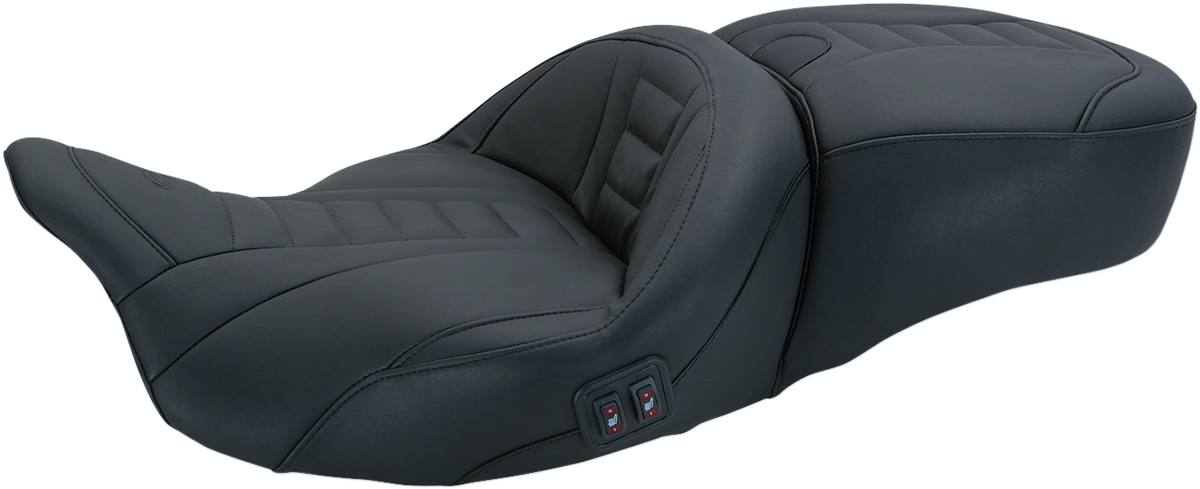 MUSTANG Heated One-Piece Deluxe 2-Up Touring Seat