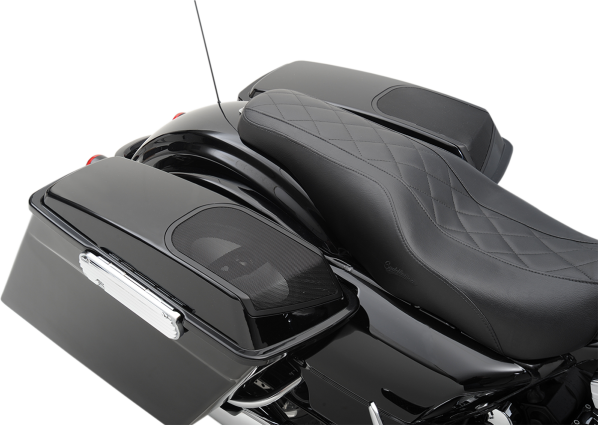 Hogtunes Black 6X9 Saddlebag Speaker Lid Kit 98-13 Harley Touring FLHX