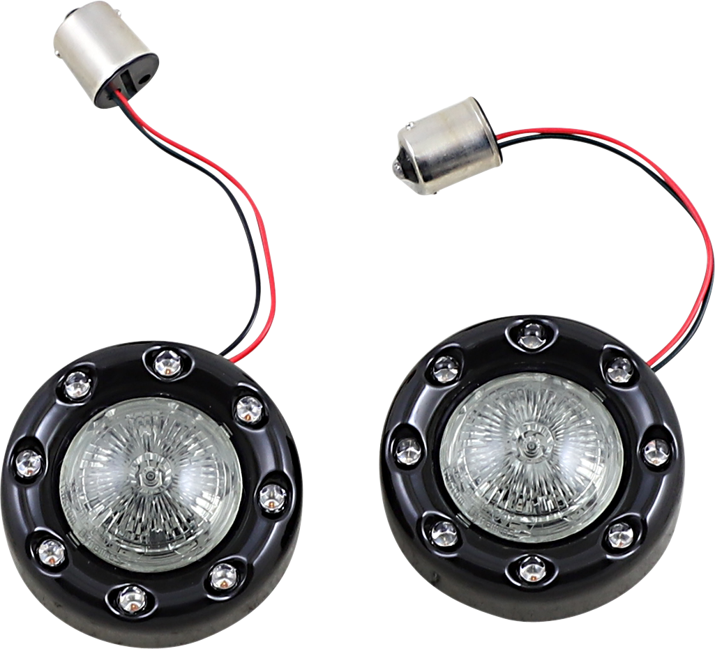 Custom Dynamics ProBeam Bullet Ringz Rear Turn Signals For Harley 2000-2025