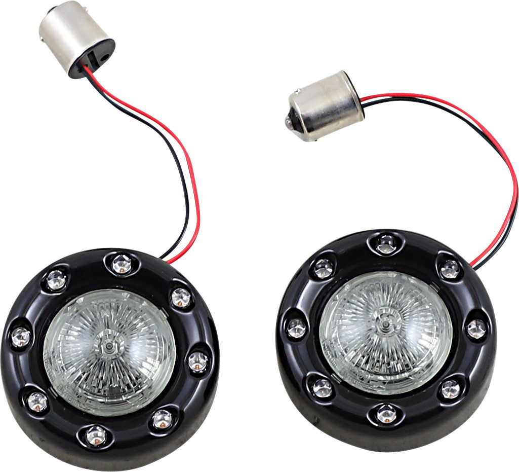 Custom Dynamics ProBeam Bullet Ringz Rear Turn Signals For Harley 2000-2025