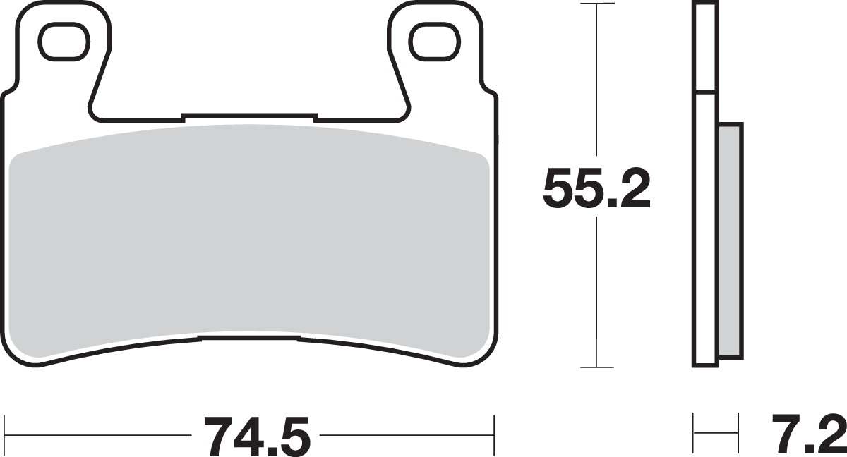 SBS HS Sintered Front Brake Pads 734HS