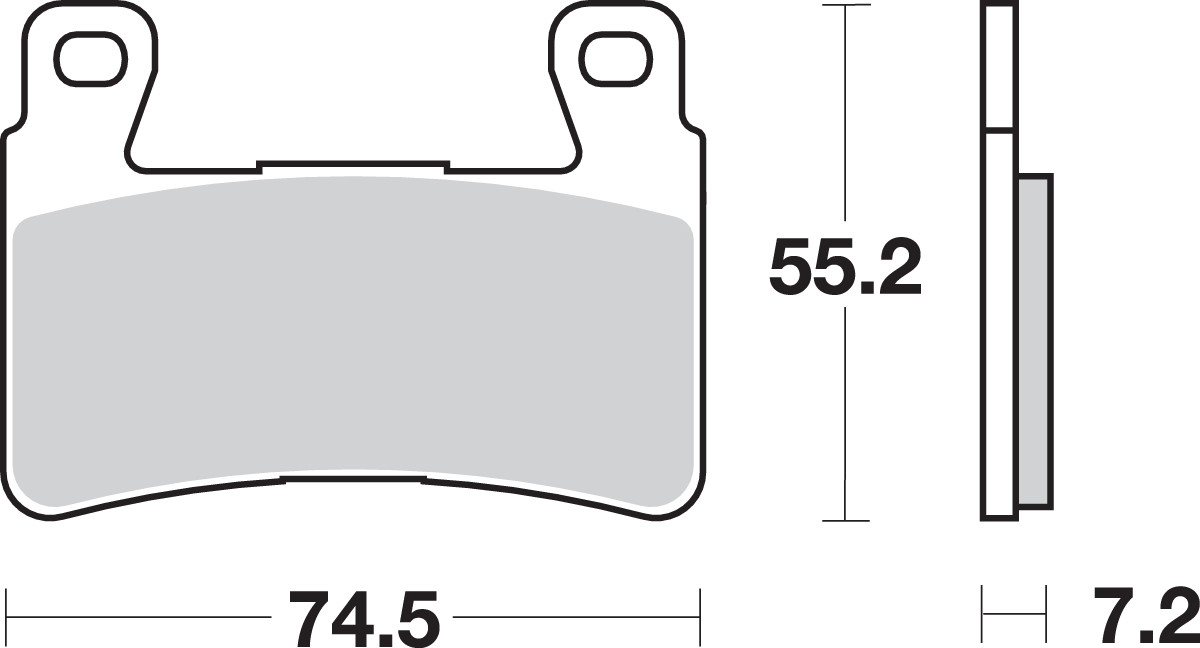 SBS HS Sintered Front Brake Pads 734HS