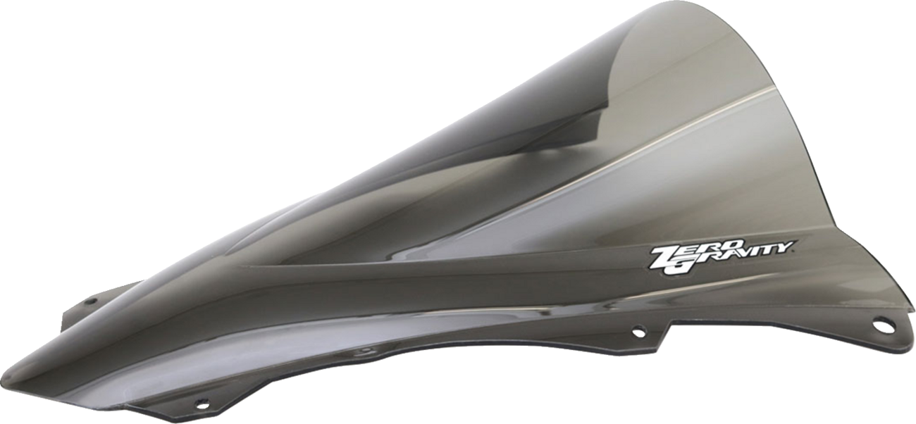 Zero gravity Double Bubble Windscreen - Light Smoke - ZX-4RR 2024-2024 Kawasaki ZX400 Ninja ZX-4RR 40th Anniversary Edition ABS / 2023-2023 Kawasaki ZX400 Ninja ZX-4RR KRT Edition / 2024-2024 Kawasaki ZX400 Ninja ZX-4RR KRT Edition ABS