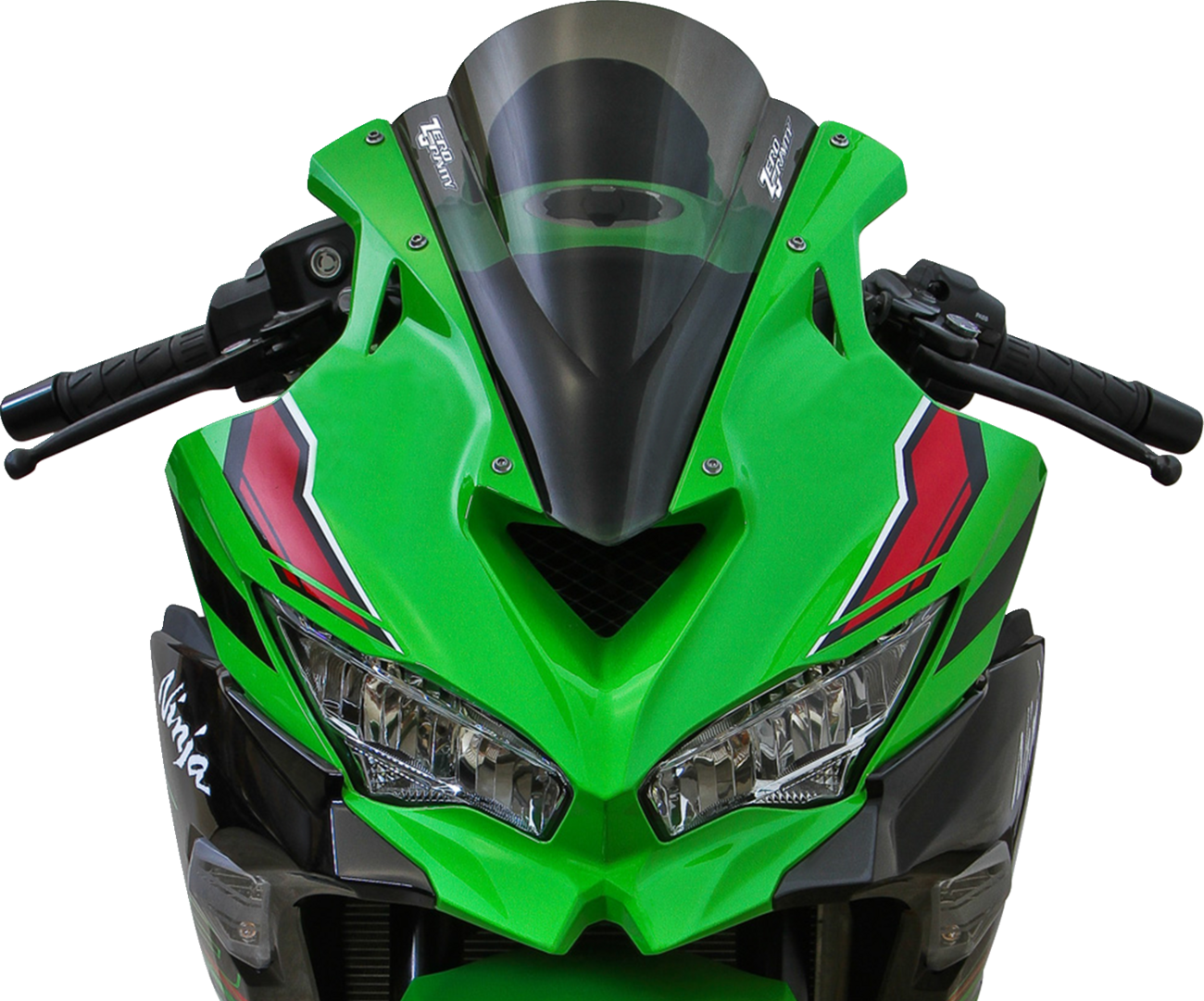 Zero gravity Double Bubble Windscreen - Light Smoke - ZX-4RR 2024-2024 Kawasaki ZX400 Ninja ZX-4RR 40th Anniversary Edition ABS / 2023-2023 Kawasaki ZX400 Ninja ZX-4RR KRT Edition / 2024-2024 Kawasaki ZX400 Ninja ZX-4RR KRT Edition ABS