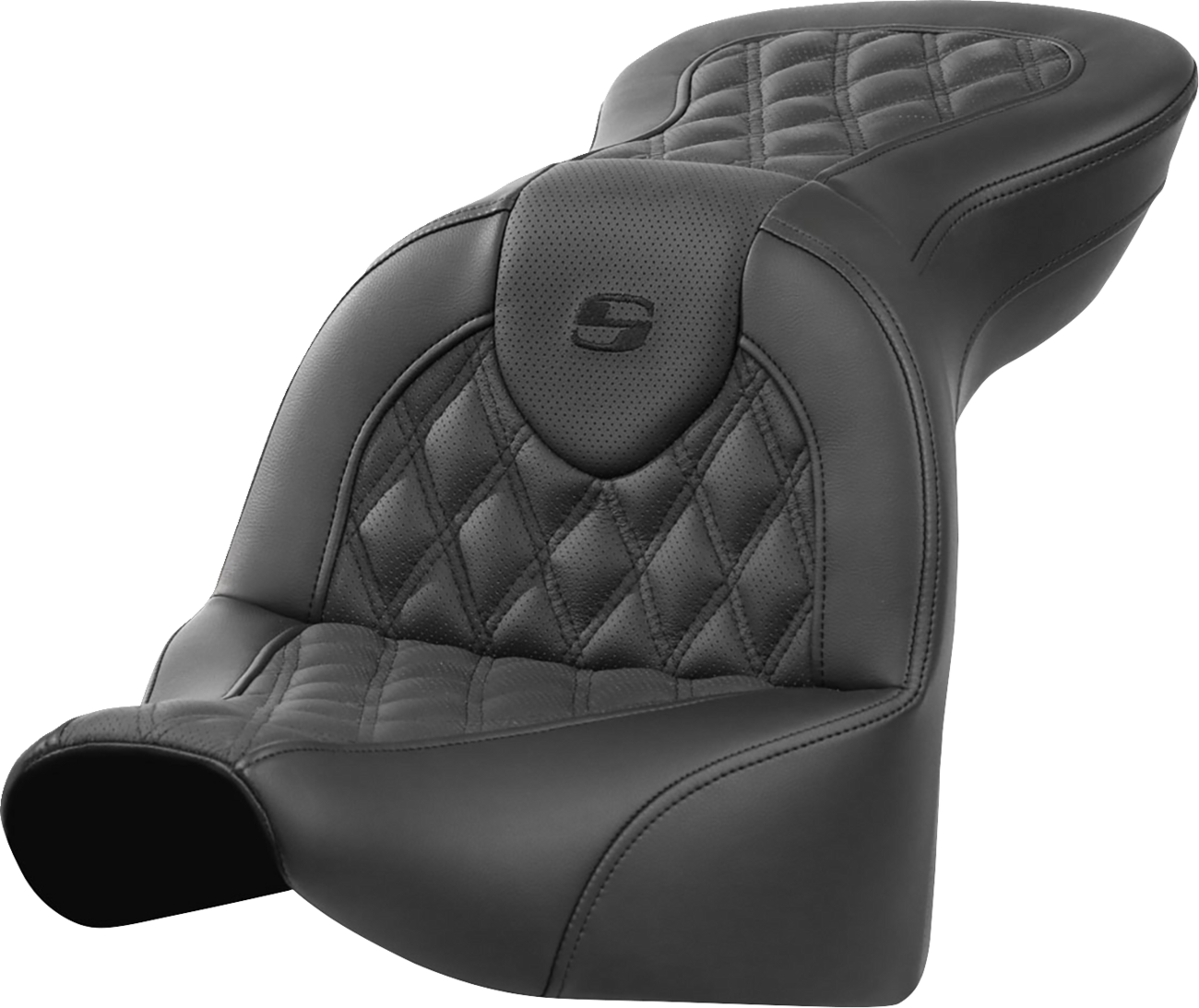 Saddlemen Roadsofa LS Lattice Stitch 2-Up Seat For Indian