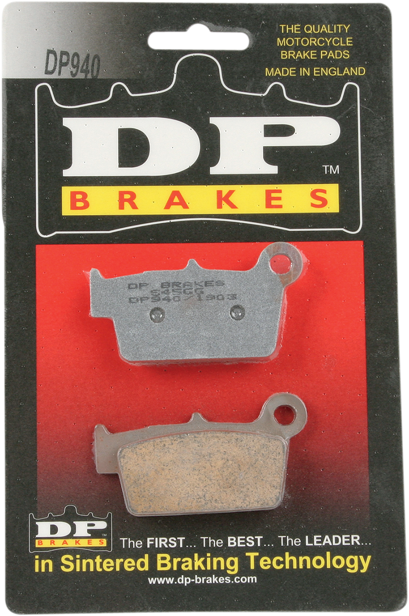DP Brakes Sintered Rear Brake Pads Yamaha / Suzuki / Kawasaki / Gas Gas / TM / Beta 125cc-500cc