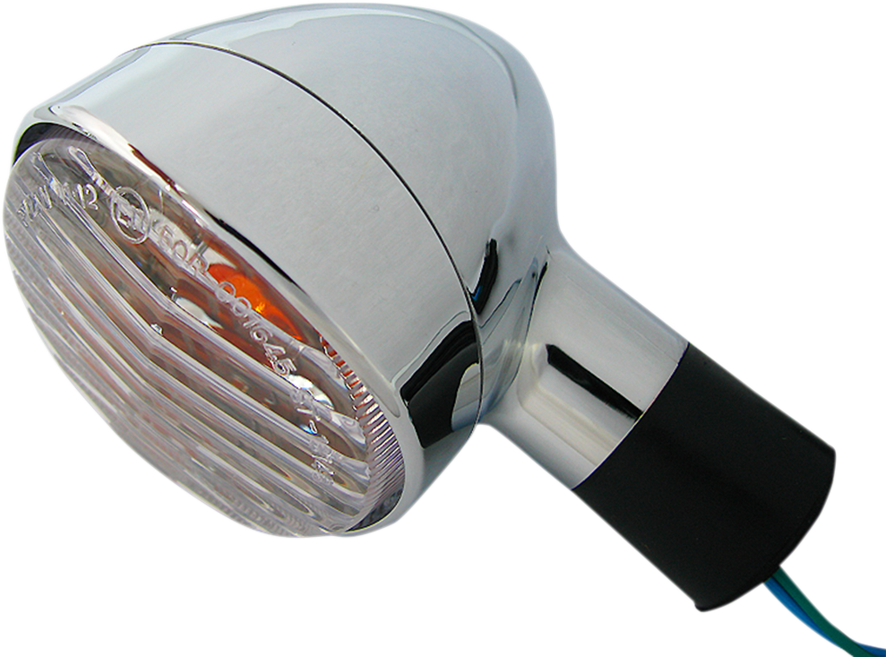 K /& S Front Left Turn Signal Assembly w//Amber Lens 25-1242