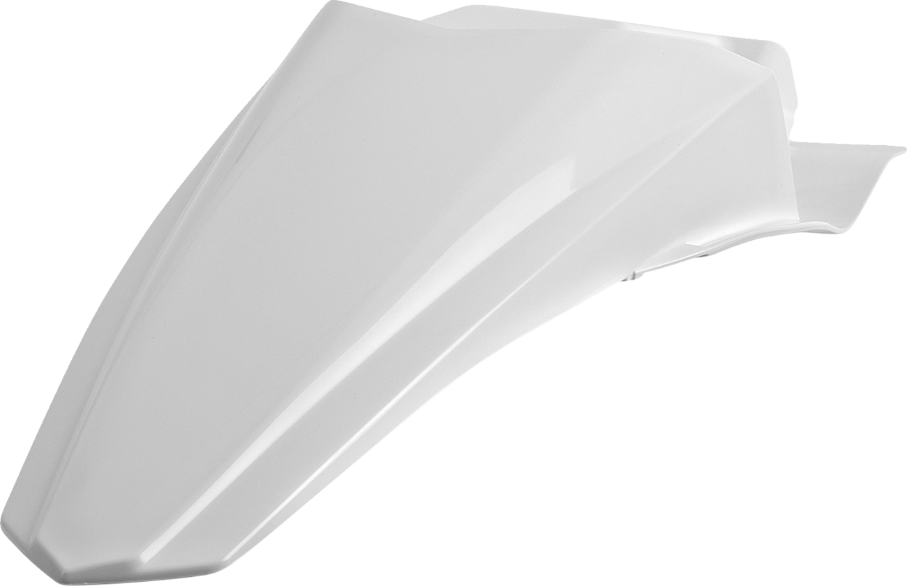 Polisport Fender - Rear - White - KX 85/100 2014-2025 Kawasaki KX85 / 2016-2021 Kawasaki KX100