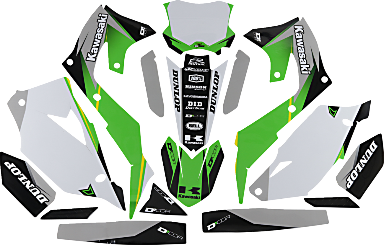 D'cor visuals Graphic Kit - Cor 9 Kawasaki - KX 450 F