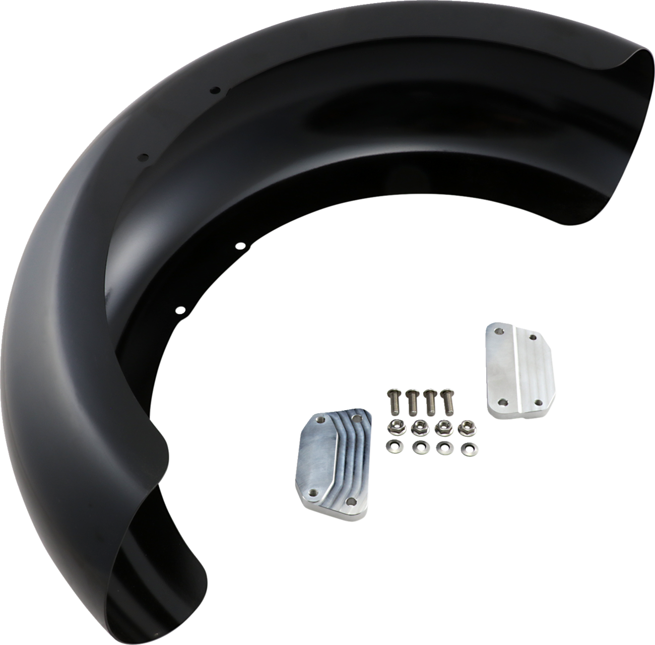 Klock Werks Hugger Series Front Fender Fit Kit With Mounting Blocks For Harley FLFB 2018-2024