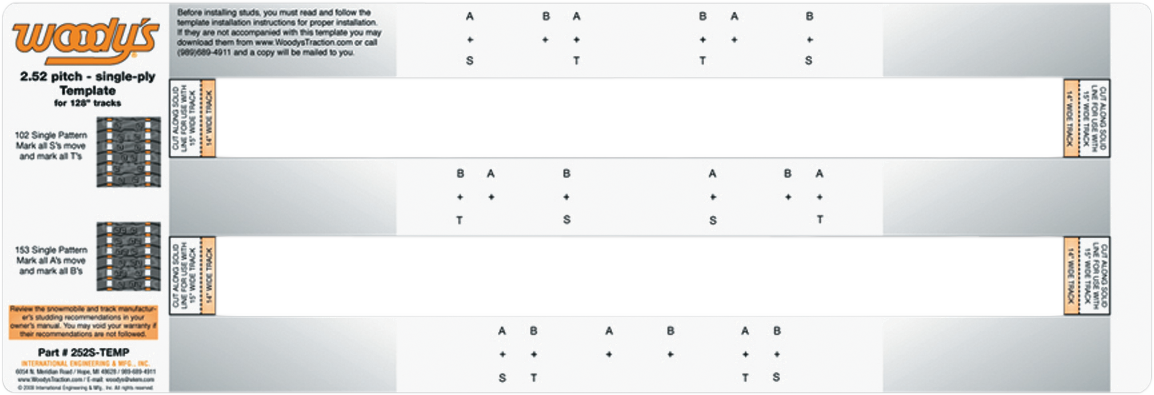 Studding Template