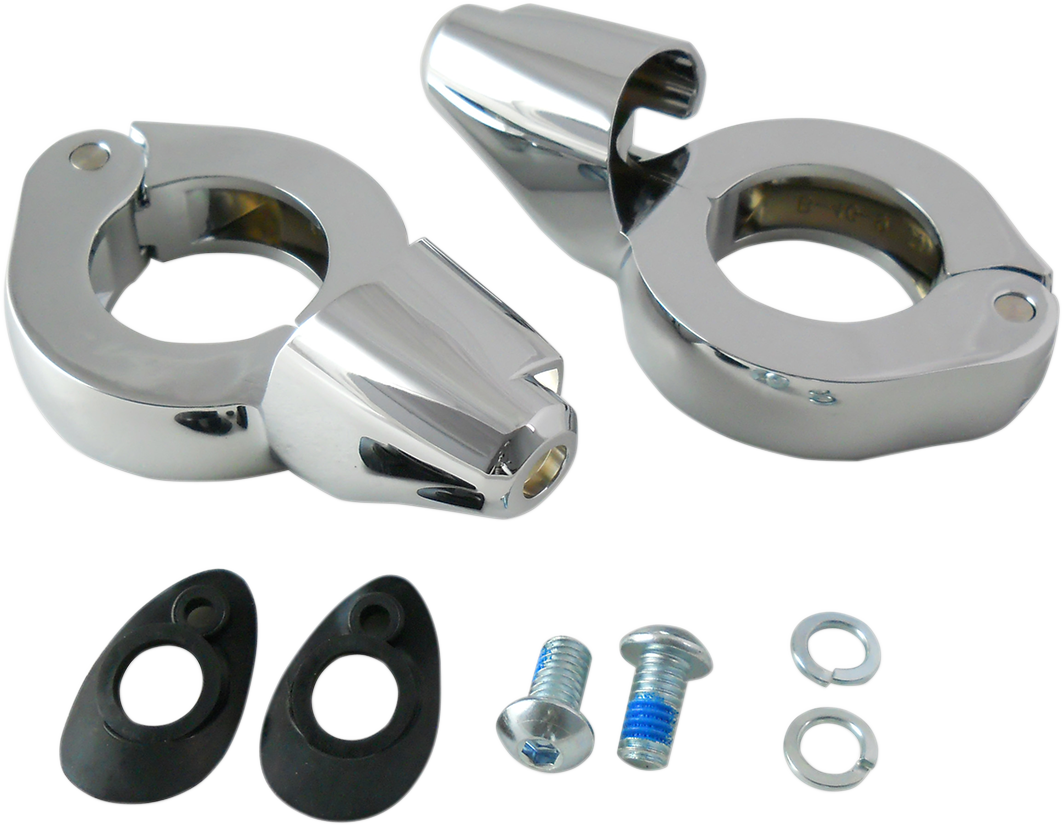 Drag specialties Turn Signal Mount - 39 mm - Chrome