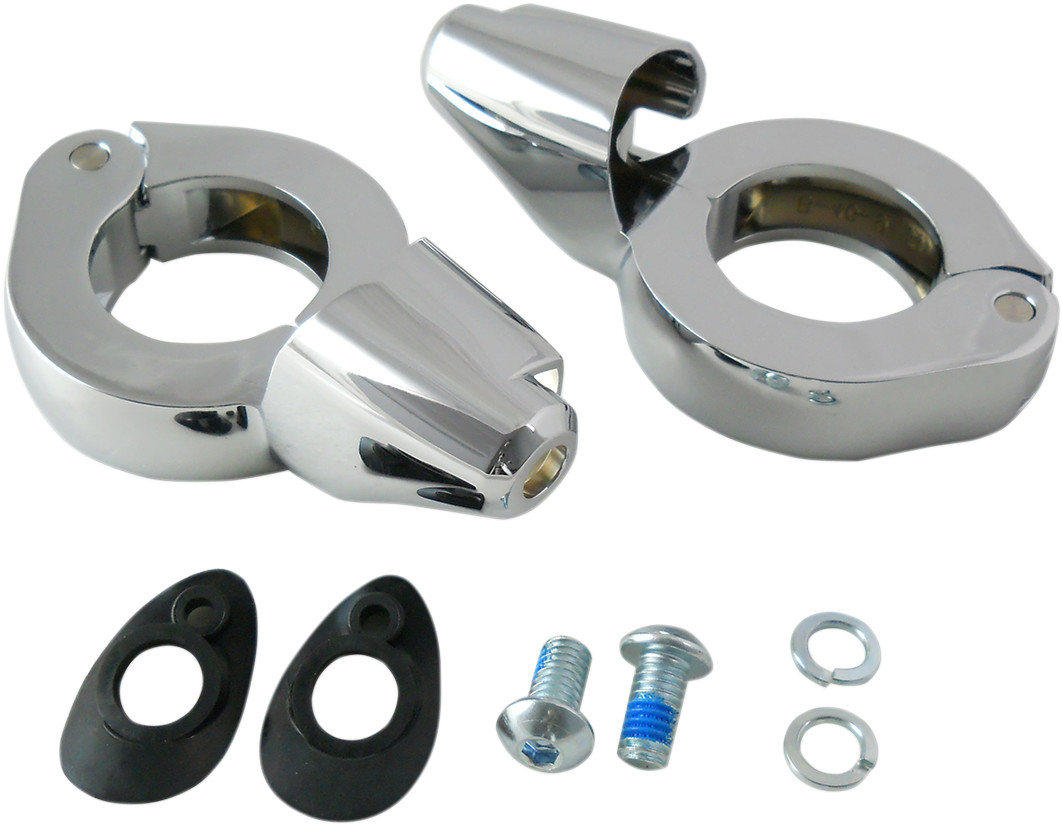 Drag Specialties Fork Mount Turn Signal Clamps