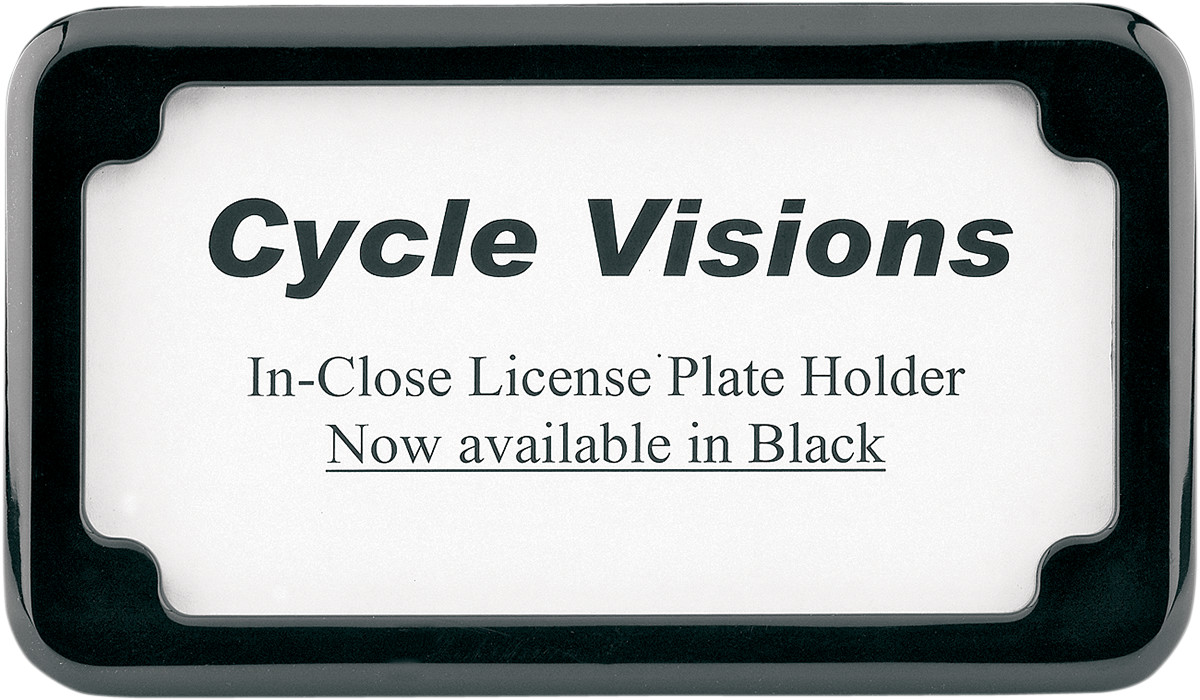 CYCLE VISIONS Beveled License Plate Frame