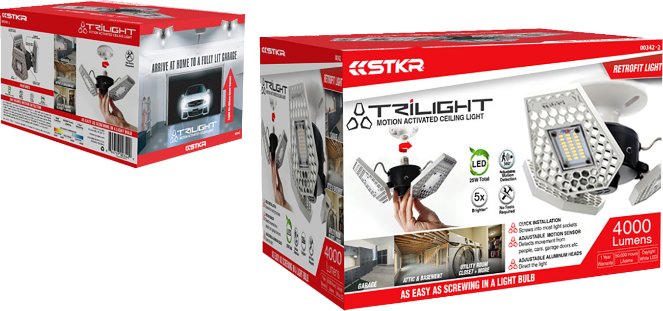 Risk racing Ceiling Light - Garage/Home/Attic/Basement/Motion - 4000 Lumens - LED
