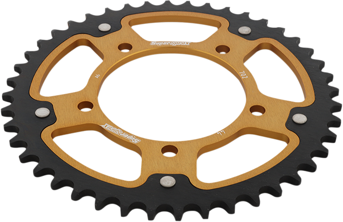 Supersprox Stealth Rear Sprocket - 44 Tooth - Gold - Aprilia 44T