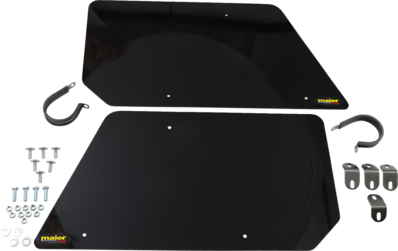 Maier Rear Number Plates - Black 2016-2020 Yamaha YXZ1000R / 2017-2020 Yamaha YXZ1000R SS
