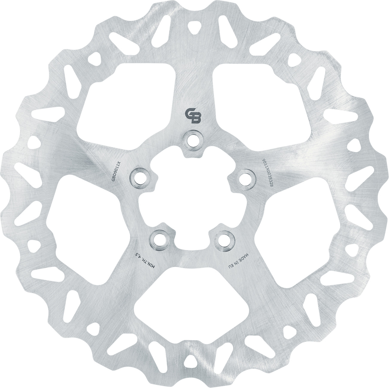 GBrakes 11.5" Solid Mount Wave Front Rotor For Harley 2000-2014