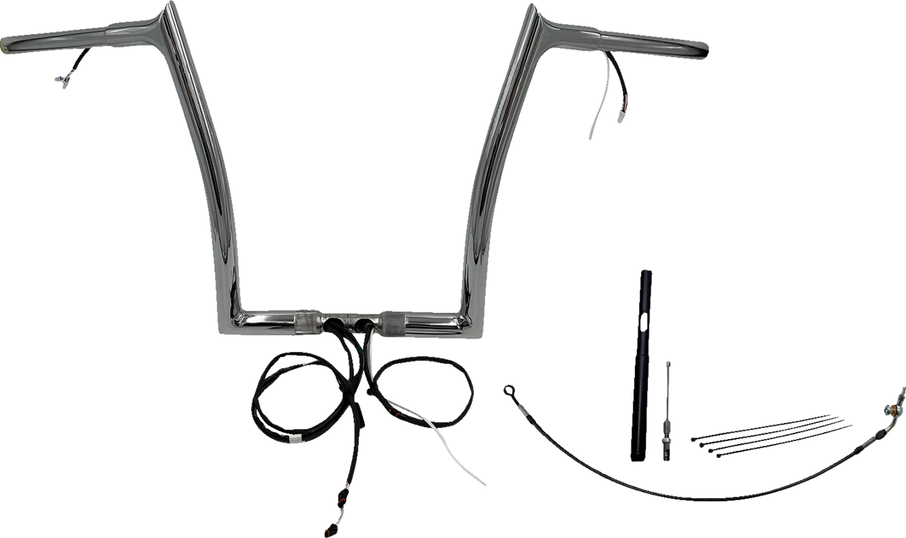 Fat Baggers Inc. 1 1/4" Wired Pointed Top Handlebar Kit For Harley Road Glide 2021-2025