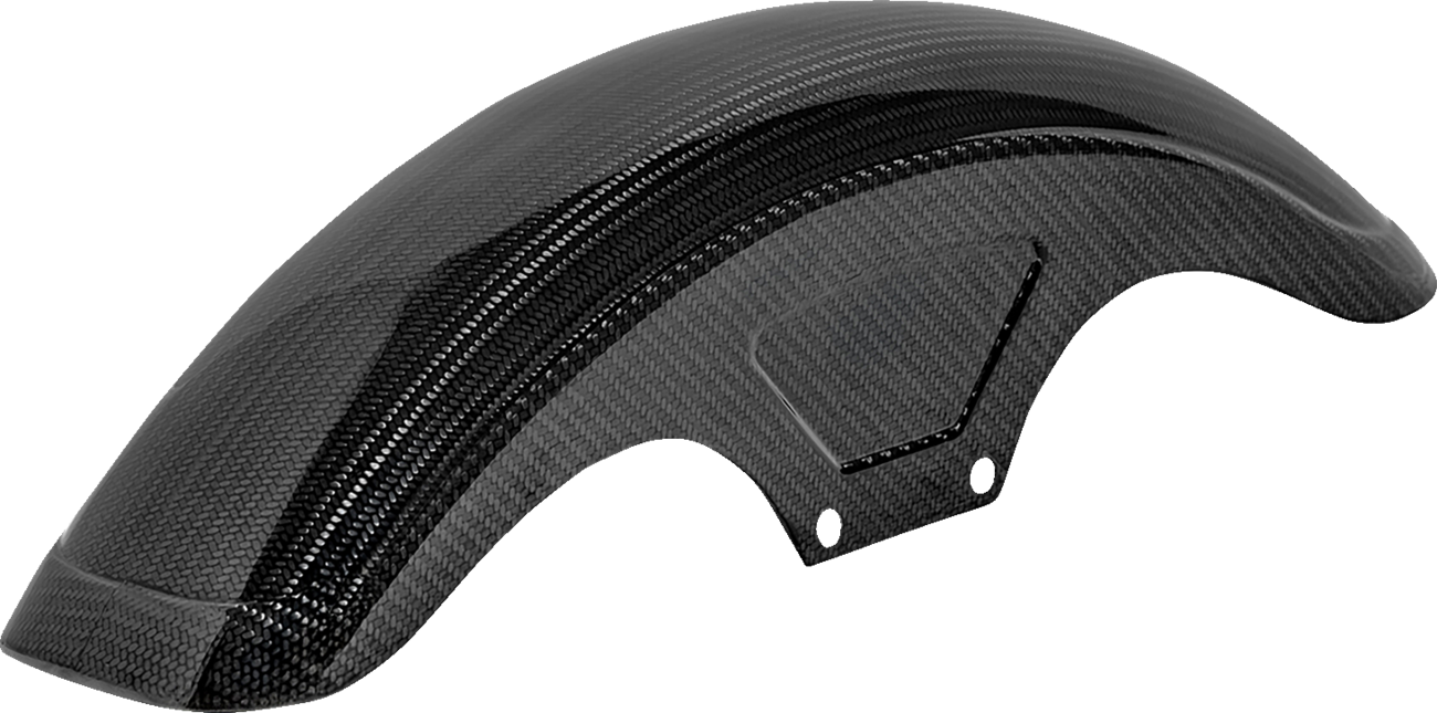 Saddlemen Front Fender - Carbon Fiber/Gloss - Dyna/Sportster Harley Davidson