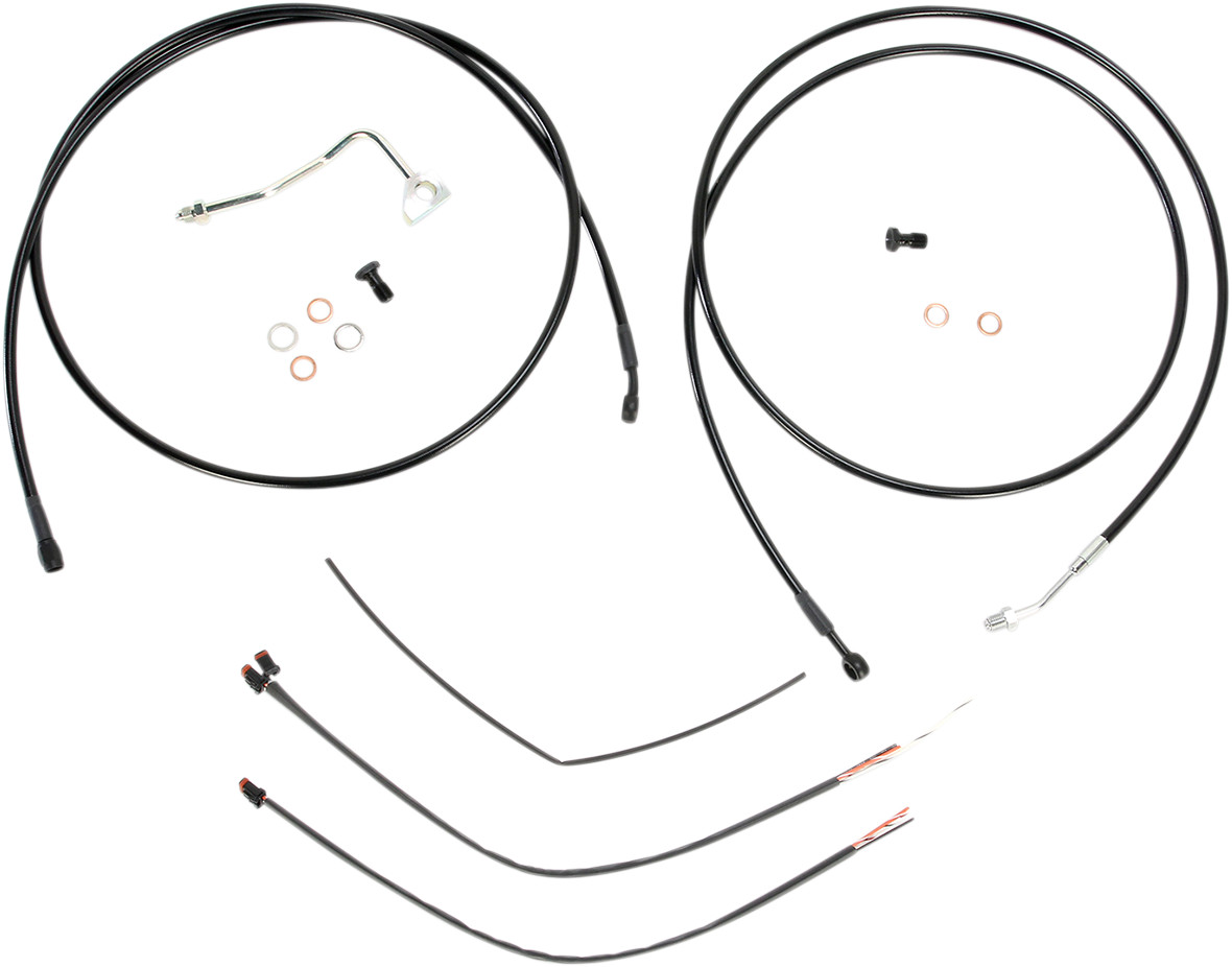 Burly Handlebar Cable Installation Kit For Harley Street / Electra Glide w/ ABS 2014-2015
