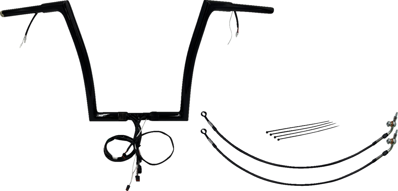 FAT BAGGERS INC. EZ Install Wired 1-1/4" Flat Top Handlebar Kit