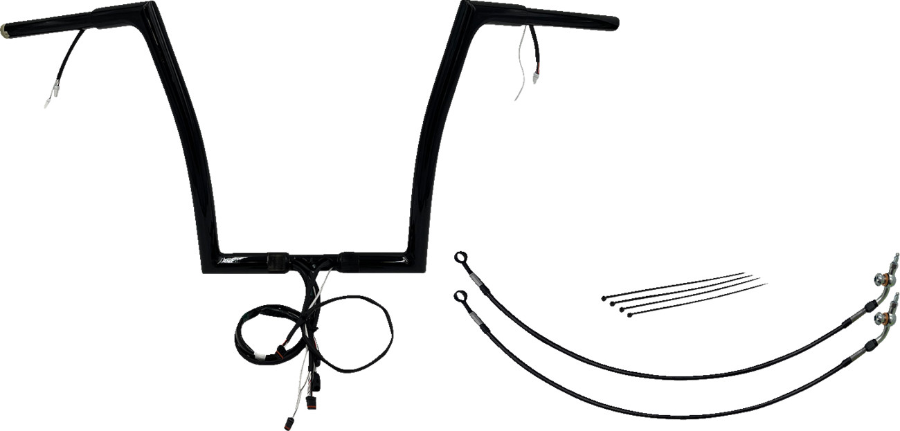 FAT BAGGERS INC. EZ Install Wired 1-1/4" Flat Top Handlebar Kit