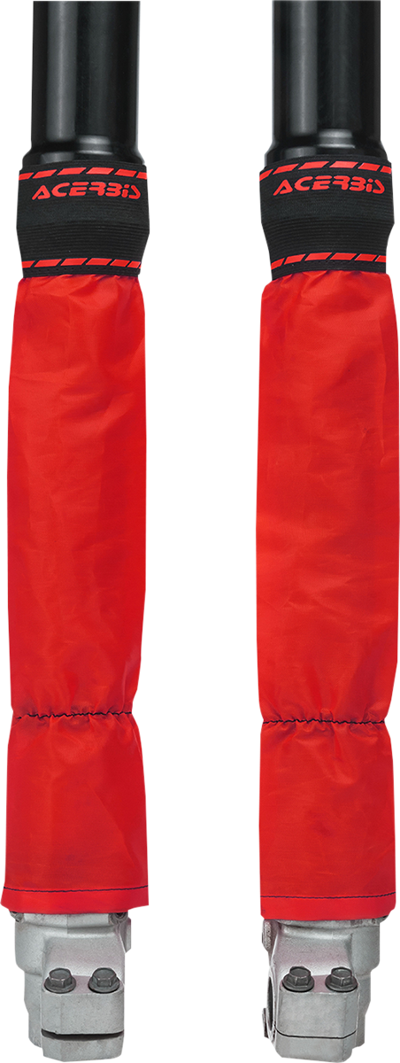 Acerbis Z-Mud MX Motocross Fork Guards Pair Red 46mm to 49mm