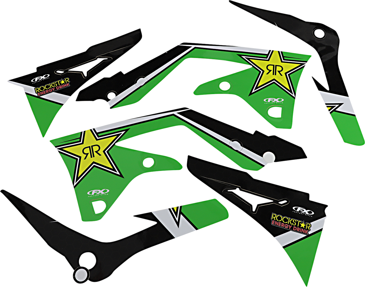 Factory effex Rockstar Shroud Graphic Kit 2012-2015 Kawasaki KX450F
