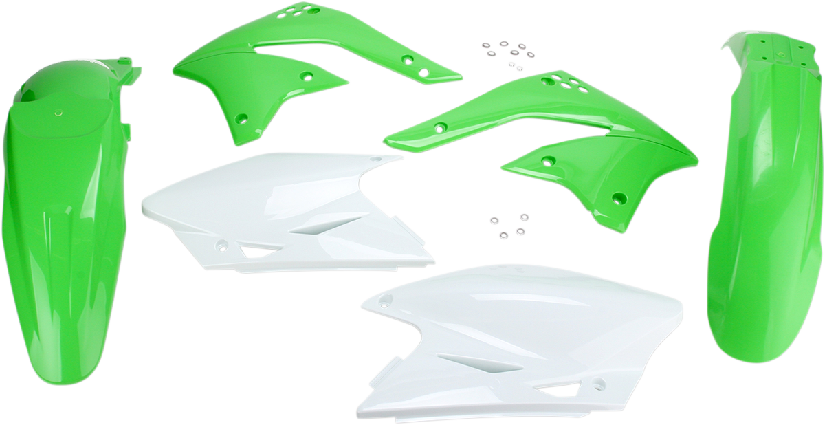 Acerbis Standard Body Kit - '08 OEM Green/White - KX 450 F "06-'08 2006-2008 Kawasaki KX450F