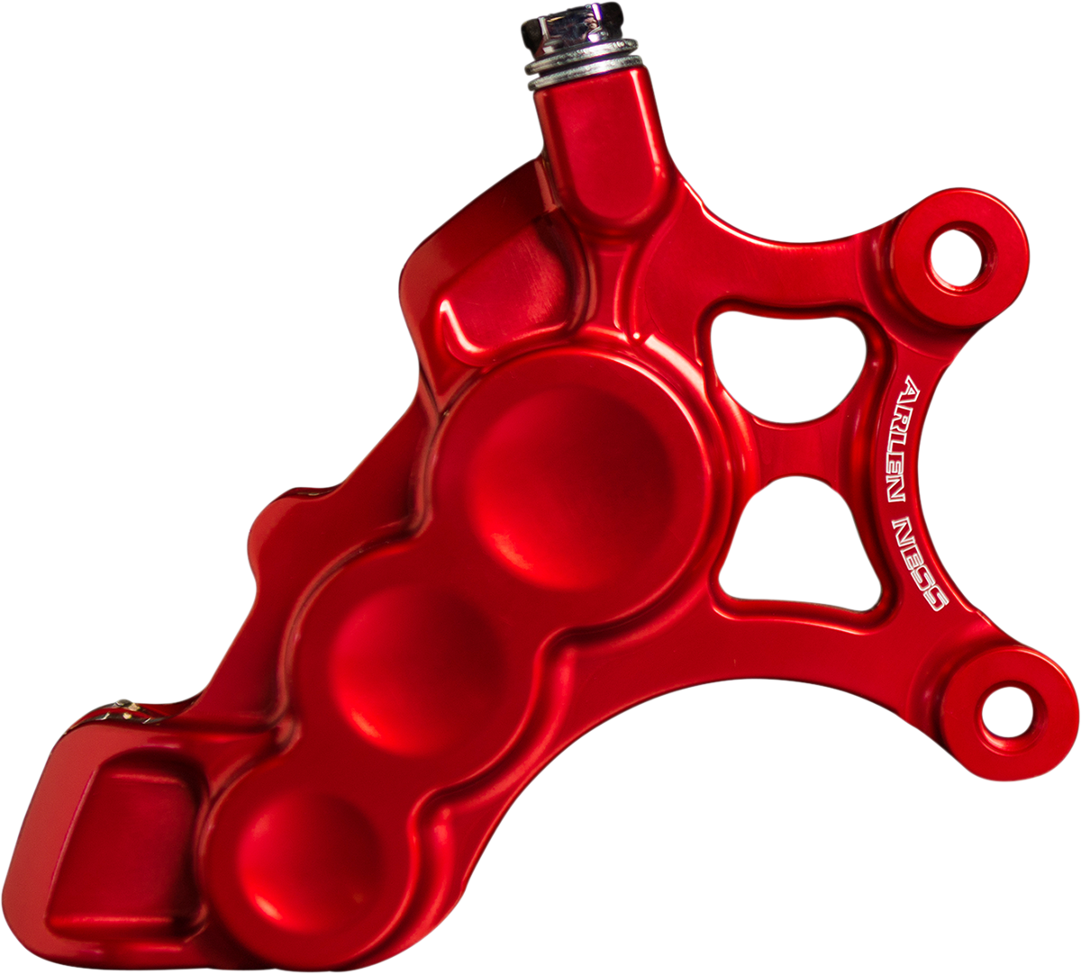 Arlen ness 6-Piston Caliper - 11.8" - Red Harley Davidson