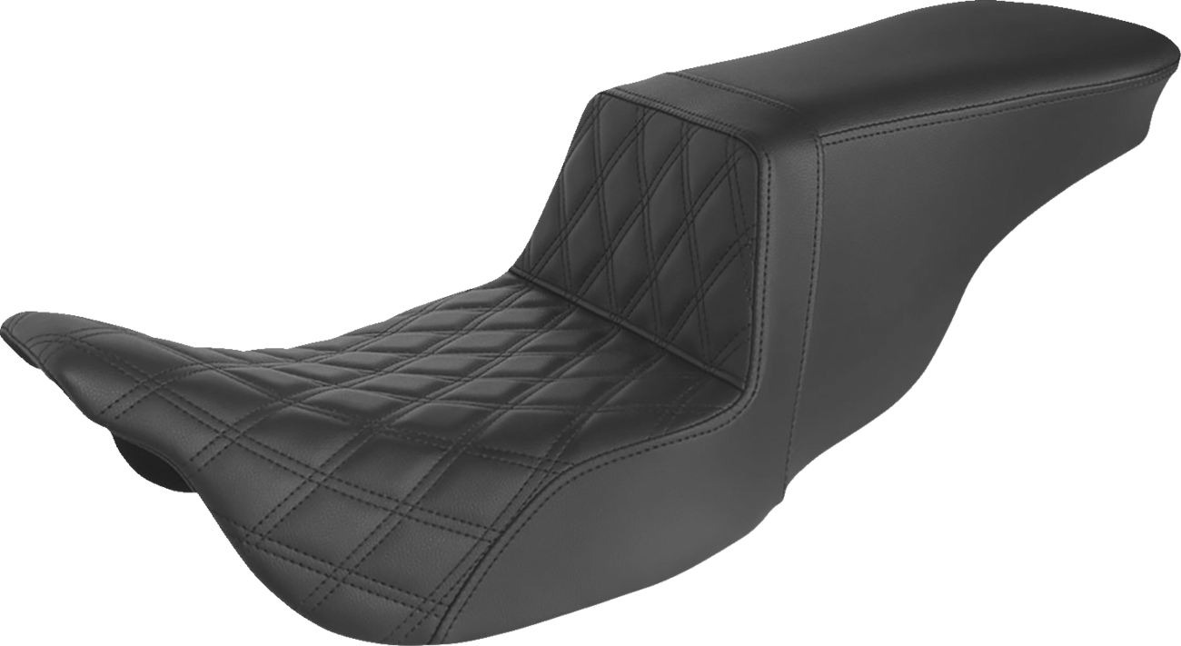 Saddlemen Tour Step-Up LS Lattice Stitch Seat For Harley Touring 2008-2025