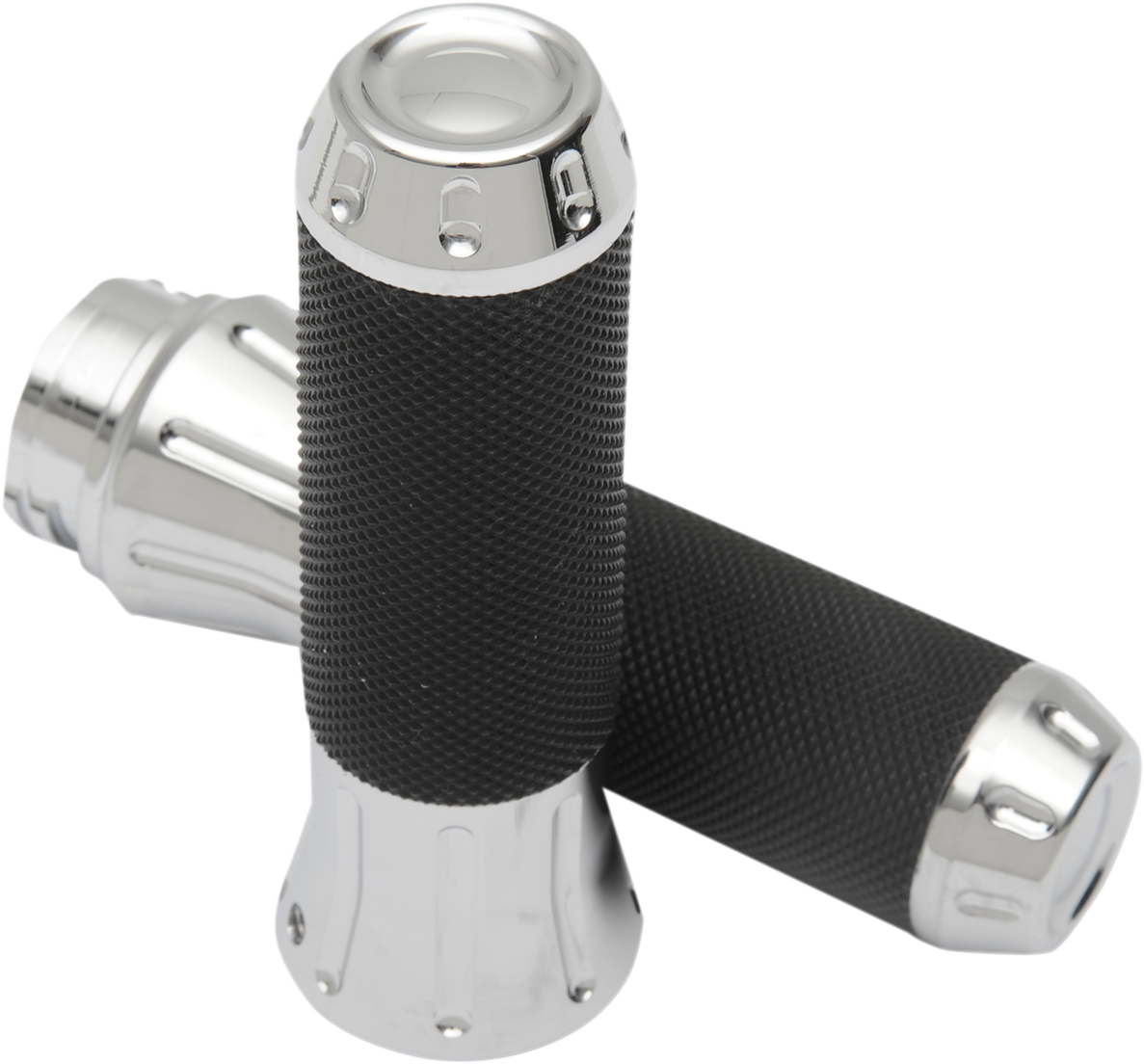 Drag specialties Custom Grips - Chrome Harley Davidson