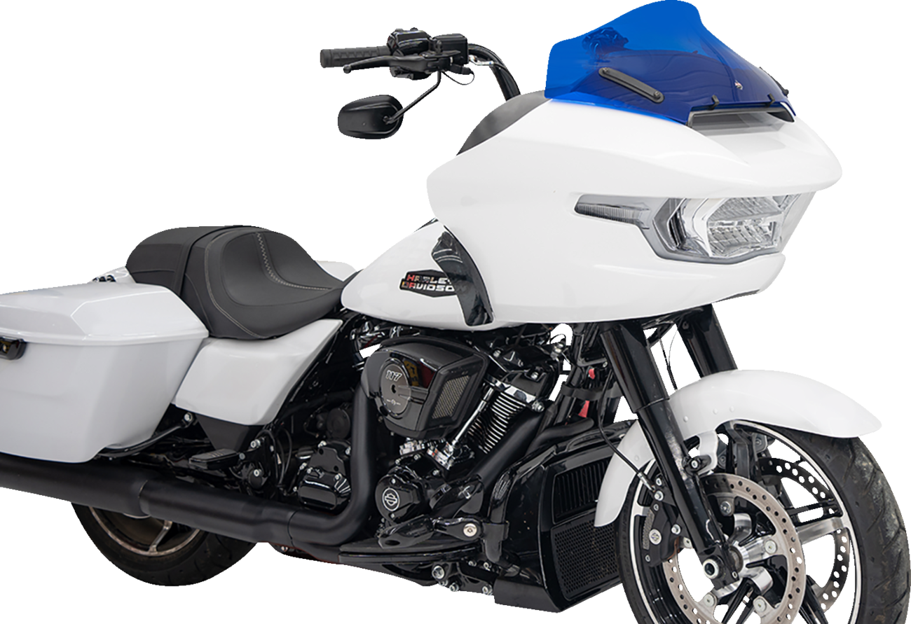 Klock werks Kolor Flare™ Windshield - 10" - Blue - FLTR 2023-2024 Harley Davidson FLTRXSE CVO Road Glide / 2024-2024 Harley Davidson FLTRXSTSE CVO Road Glide ST / 2024-2024 Harley Davidson FLTRX Road Glide
