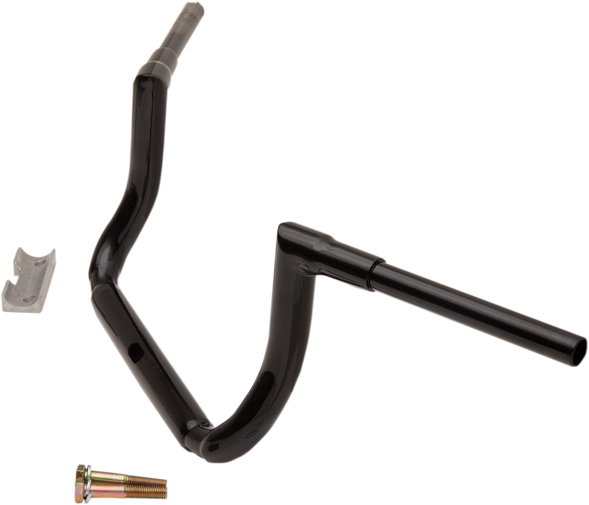 La choppers 1-1/2" Grande Twin Peaks Touring Handlebar - 10" - Black Harley Davidson