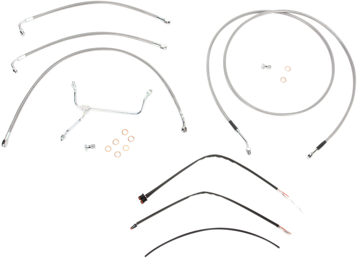 Burly Handlebar Cable Installation Kit For Harley Street / Electra Glide 2014-2016