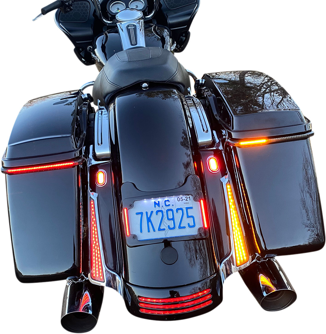 Custom Dynamics Dual Color LED Fascia Panels For Harley Touring 2014-2025