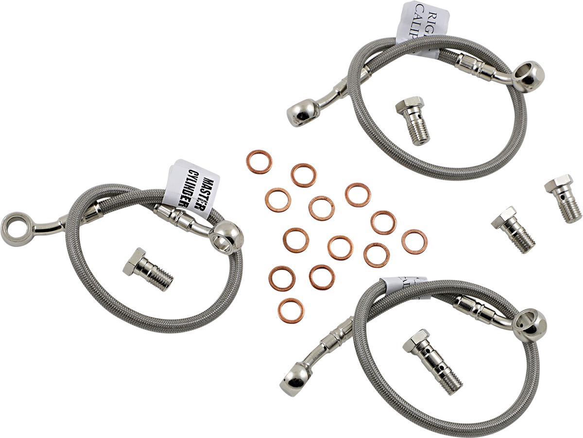 Gbrakes Brake Line - Stainless Steel 2001-2005 Kawasaki ZRX1200 / 1999-2000 Kawasaki ZRX1100