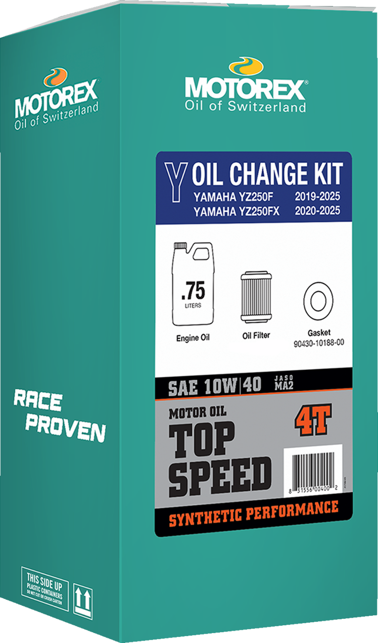 Motorex Top Speed Oil Change Kit Yamaha YZ250F / FX 2019-2025