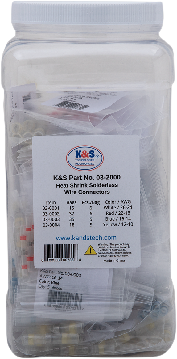 Heat-Shrink Solderless Wire Connector Kit/Refill