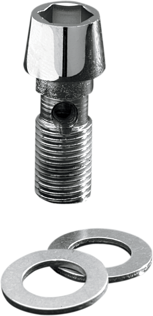 Polished Chrome Tapered Socket-Head Banjo Bolt