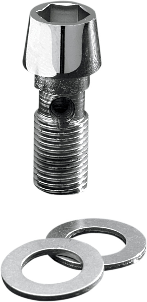 GARDNER-WESTCOTT Polished Chrome Tapered Socket-Head Banjo Bolt